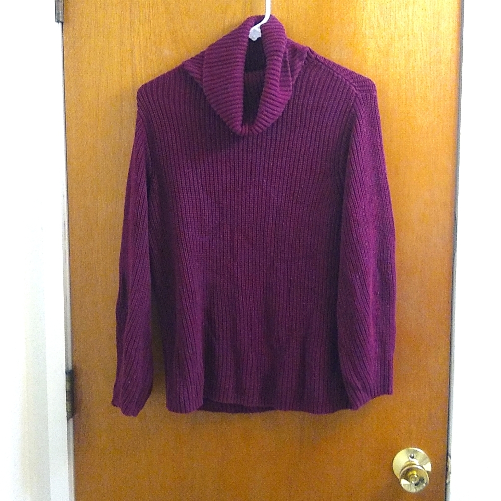 Chunky red sweater
